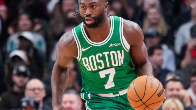 Jaylen-Brown-Boston-Celtics-dribbles-against-Toronto-Raptors-2024-NBA-OCtober-2024ricks (1)